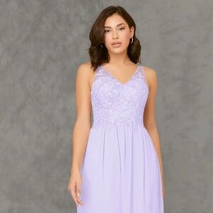 Azazie lilac bridesmaid dress